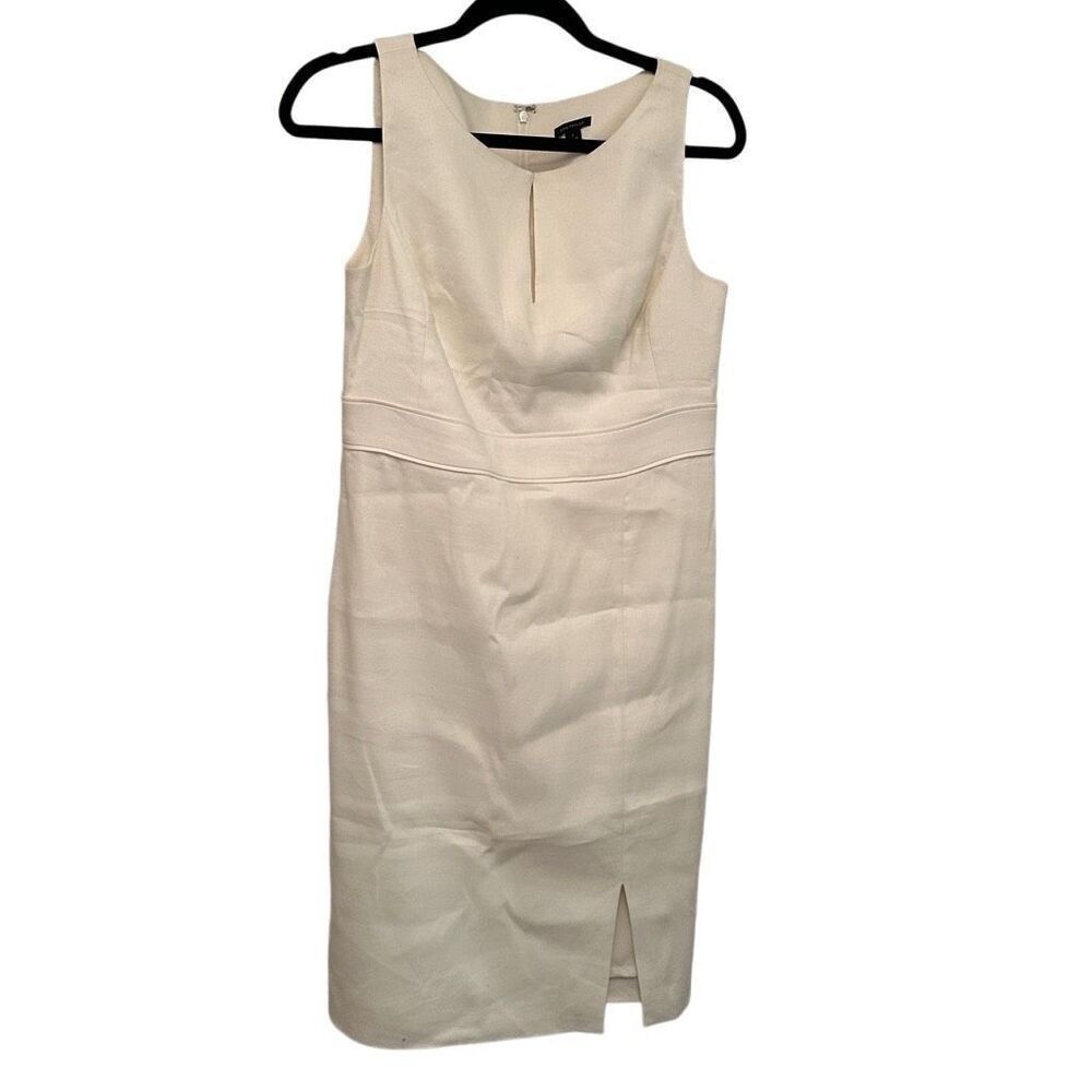 Ann Taylor white linen dress suit- size 4 - Picture 4 of 15
